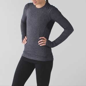 lululemon athletica Charcoal Long Sleeve Tee